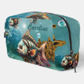 Atemberaubender Steampenfisch Waschbeutel (Rechte Ecke)