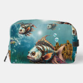 Atemberaubender Steampenfisch Waschbeutel (Rückseite)
