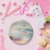 Atemberaubender Strand Pappteller (Party)