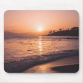 Atemberaubender Strand-Sonnenuntergang Mousepad (Vorne)