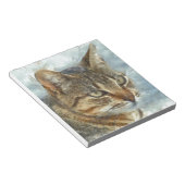Atemberaubender Tabby-Kat Nah Up Graphit Pencil Po Notizblock (angewinkelt)