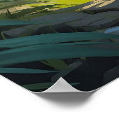 Atemberaubender Tiger im Dschungel Poster (Ecke)