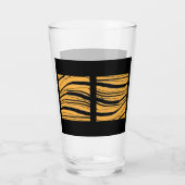 ATEMBERAUBENDER TIGER STRIPES Beer Glas (Rückseite)