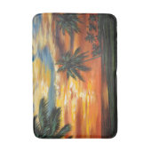 Atemberaubender tropischer Sonnenuntergang Badematte (Vorderseite Vertikal)