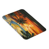 Atemberaubender tropischer Sonnenuntergang Magnet (Rechte Seite)