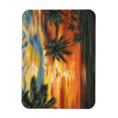 Atemberaubender tropischer Sonnenuntergang Magnet (Vertikal)