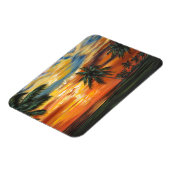 Atemberaubender tropischer Sonnenuntergang Magnet (Linke Seite)