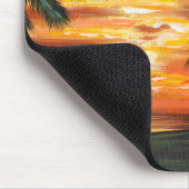 Atemberaubender tropischer Sonnenuntergang Mousepad (Ecke)