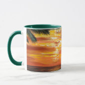 Atemberaubender tropischer Sonnenuntergang Tasse (Links)