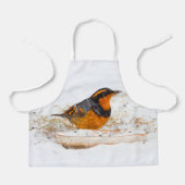 Atemberaubender Varietätsongbird am Schneetag Schürze (Vorderseite)