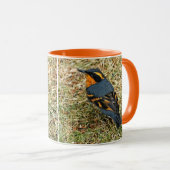 Atemberaubender Varieté-Thrush auf dem Rasen Tasse (VorderseiteRechts)