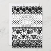 Atemberaubender Vintager, weißer JEDEN ANLASS Einladung (Rückseite)