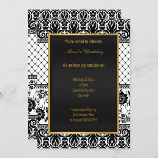 Atemberaubender Vintager, weißer JEDEN ANLASS Einladung