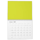 Atemberaubender Visueller Appell Gelber Hintergrun Kalender (Jan 2027)