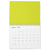 Atemberaubender Visueller Appell Gelber Hintergrun Kalender (Feb 2027)