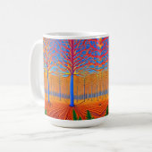 Atemberaubender Wald der Moderne Kaffeetasse (Vorderseite Links)