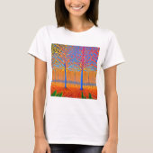 Atemberaubender Wald der Moderne T-Shirt (Vorderseite)