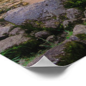 Atemberaubender Wasserfall Virje, Slowenien Poster (Ecke)
