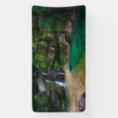 Atemberaubender Wasserfall Virje, Slowenien Poster Banner (Vertikal)