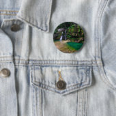 Atemberaubender Wasserfall Virje, Slowenien Poster Button (Beispiel)