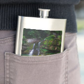 Atemberaubender Wasserfall Virje, Slowenien Poster Flachmann (Beispiel)