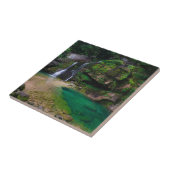 Atemberaubender Wasserfall Virje, Slowenien Poster Fliese (Seite)