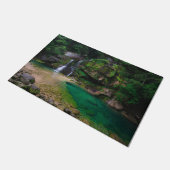 Atemberaubender Wasserfall Virje, Slowenien Poster Fußmatte (Schrägansicht)