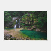 Atemberaubender Wasserfall Virje, Slowenien Poster Fußmatte (Vorderseite)