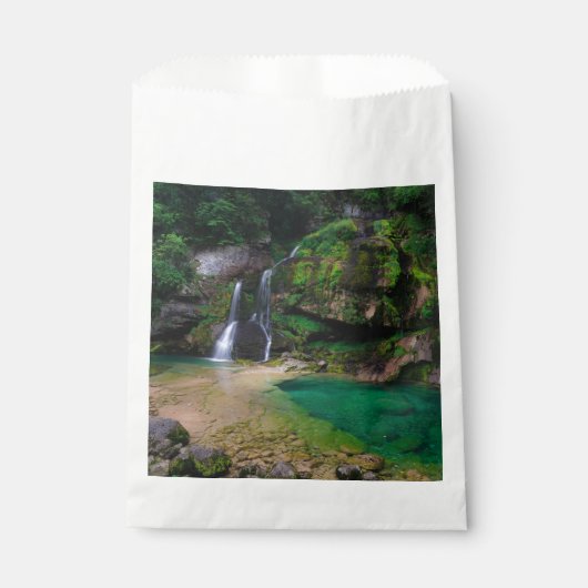 Atemberaubender Wasserfall Virje, Slowenien Poster Geschenktütchen (Vorderseite)