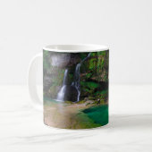 Atemberaubender Wasserfall Virje, Slowenien Poster Kaffeetasse (Vorderseite Links)