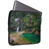 Atemberaubender Wasserfall Virje, Slowenien Poster Laptopschutzhülle (Vorne Rechts)