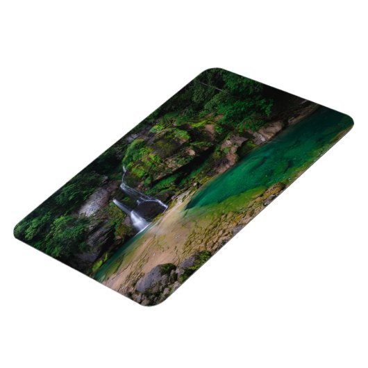 Atemberaubender Wasserfall Virje, Slowenien Poster Magnet (Linke Seite)