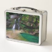 Atemberaubender Wasserfall Virje, Slowenien Poster Metall Brotdose (Vorderseite)