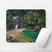 Atemberaubender Wasserfall Virje, Slowenien Poster Mousepad (Mit Mouse)