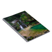 Atemberaubender Wasserfall Virje, Slowenien Poster Notizblock (Rechte Seite)