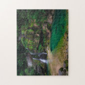 Atemberaubender Wasserfall Virje, Slowenien Poster Puzzle (Vertikal)