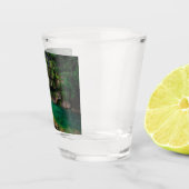 Atemberaubender Wasserfall Virje, Slowenien Poster Schnapsglas (Rechts)