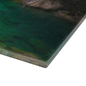 Atemberaubender Wasserfall Virje, Slowenien Poster Schneidebrett (Ecke)