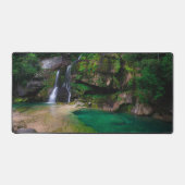 Atemberaubender Wasserfall Virje, Slowenien Poster Schreibtischunterlage (Vorderseite)