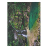 Atemberaubender Wasserfall Virje, Slowenien Poster Tischdecke (Vorderseite)