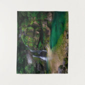 Atemberaubender Wasserfall Virje, Slowenien Poster Wandteppich (Vorderseite)