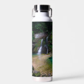 Atemberaubender Wasserfall Virje, Slowenien Trinkflasche (Vorne)