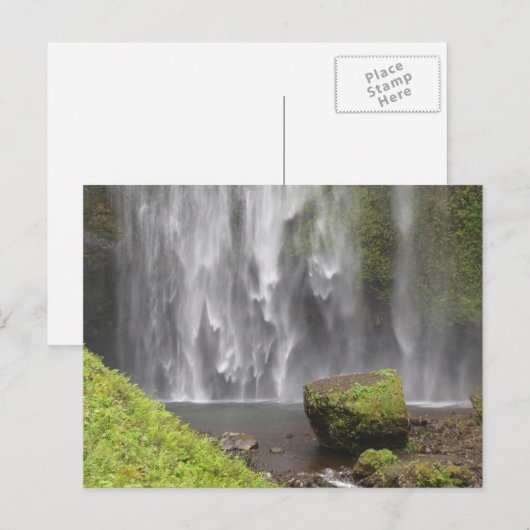 Atemberaubender Wasserfall von Oregon Postkarte (Vorne/Hinten)