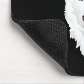 Atemberaubender weißer sibirischer Husky - süßer w Mousepad (Ecke)