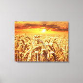 Atemberaubender Weizenfeld Leinwanddruck (Vorderseite)