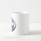 Atemberaubender Wolf und Mond Kaffeetasse (Mittel)