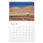 Atemberaubender Wüstenvorführkalender Kalender (Feb 2027)