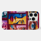 Atemberaubendes 3D-Crimson-Sticker-Design für Frau iPhone Hülle (Rückseite (Horizontal))