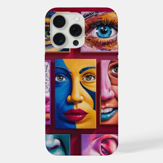 Atemberaubendes 3D-Crimson-Sticker-Design für Frau iPhone Hülle (Rückseite)