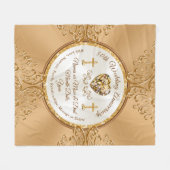 Atemberaubendes 50-jähriges Throw-Blanket Fleecedecke (Vorderseite (Horizontal))